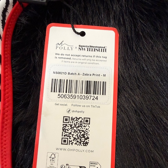 Oh Polly Sports Illustrated zebra bikini - Picture 2 of 3